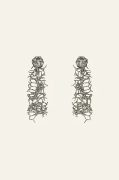 Best Corals Shine Earrings In Silver Jewelry