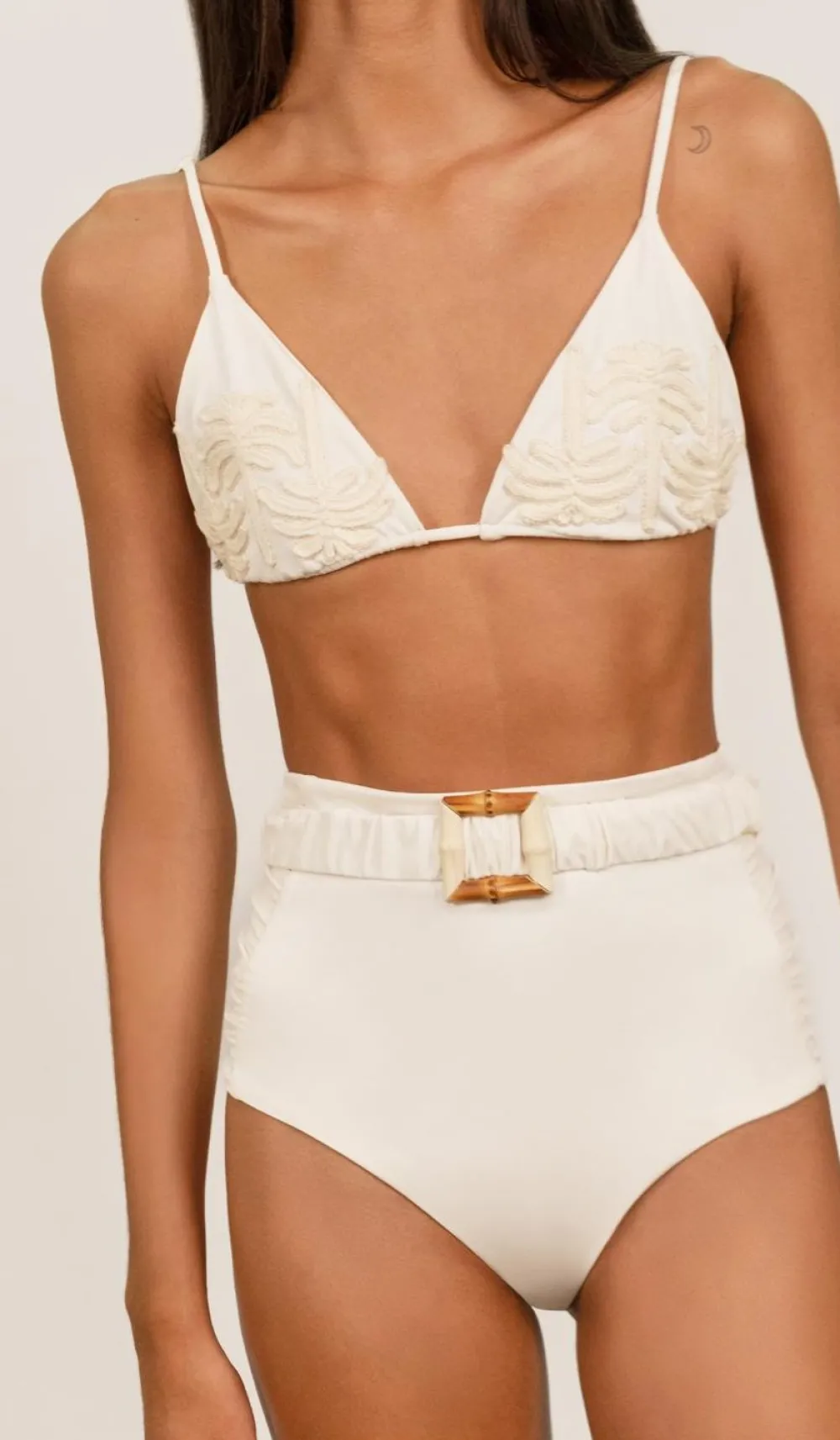 Online Enjipai Bikini Top In Ecru Swimwear