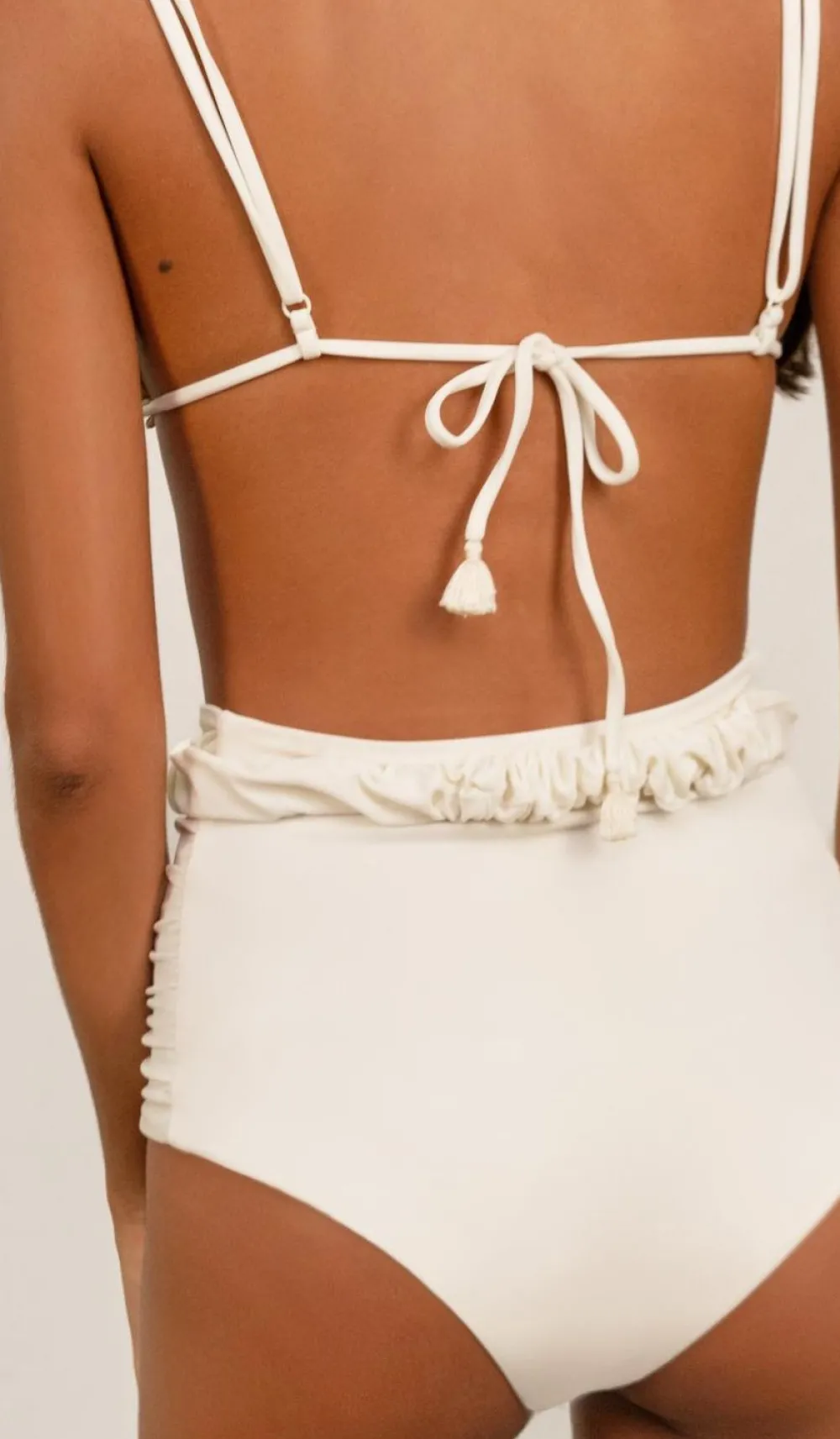 Online Enjipai Bikini Top In Ecru Swimwear