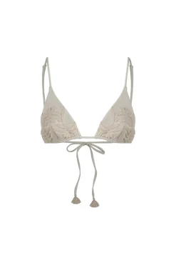 Online Enjipai Bikini Top In Ecru Swimwear