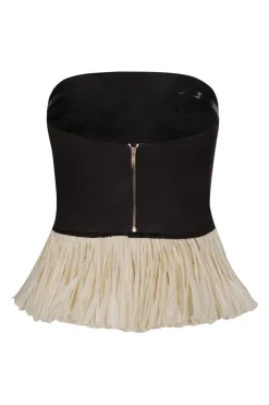 Sale Exploring Textures Top In Black Tops
