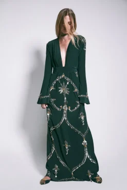 New Fantasising Flats In Green Shoes