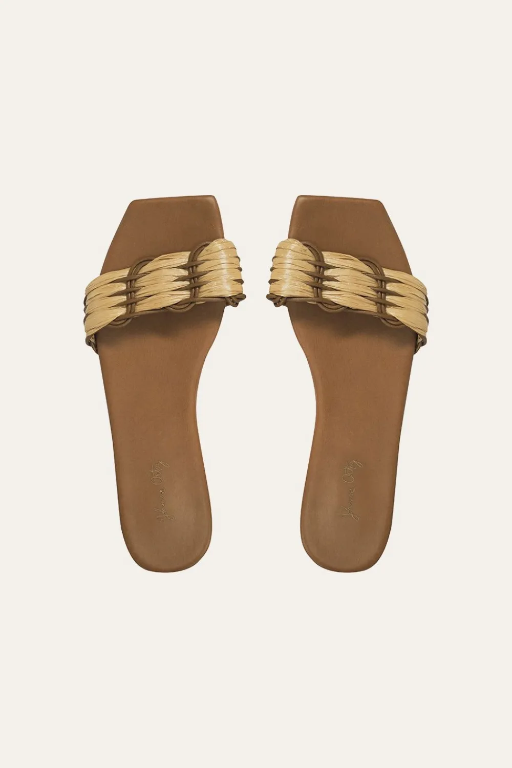 Hidden Messages Flats In Camel Shoes