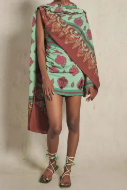 Online India Chintz Shawl In Green Shawls