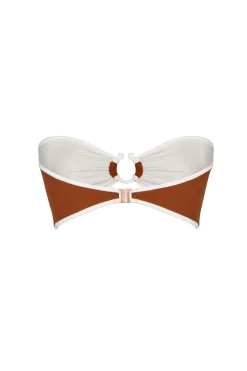 Intense Colorings Bikini Top In Terracota Trending Now