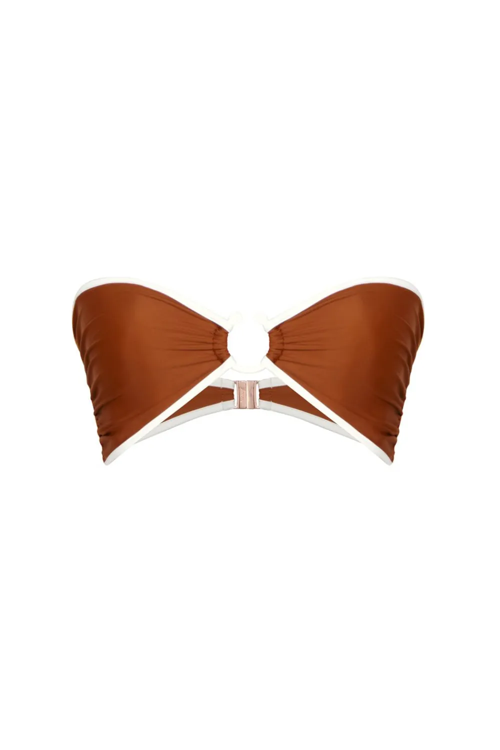 New Intense Colorings Bikini Top In Terracota Swimwear