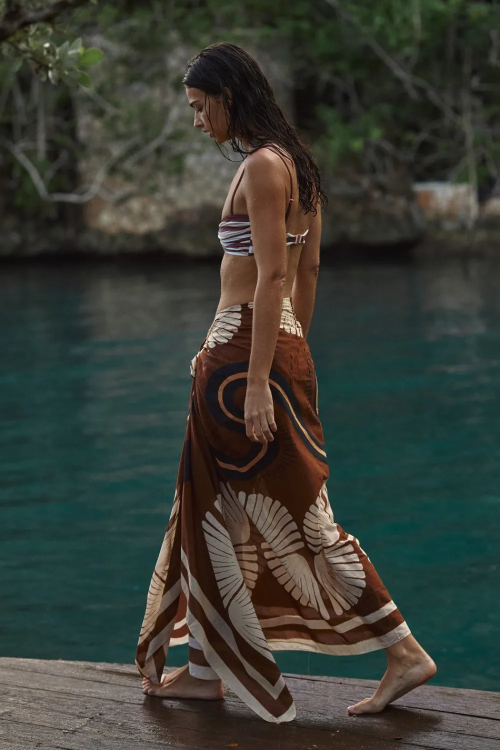 Online Kene Pareo In Brown Pareos & Coverups