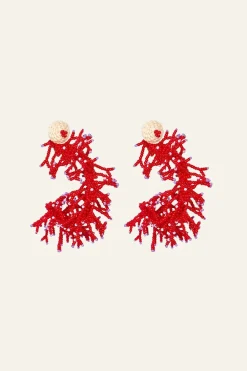 Sale Leyendas Africanas Earrings In Red Jewelry