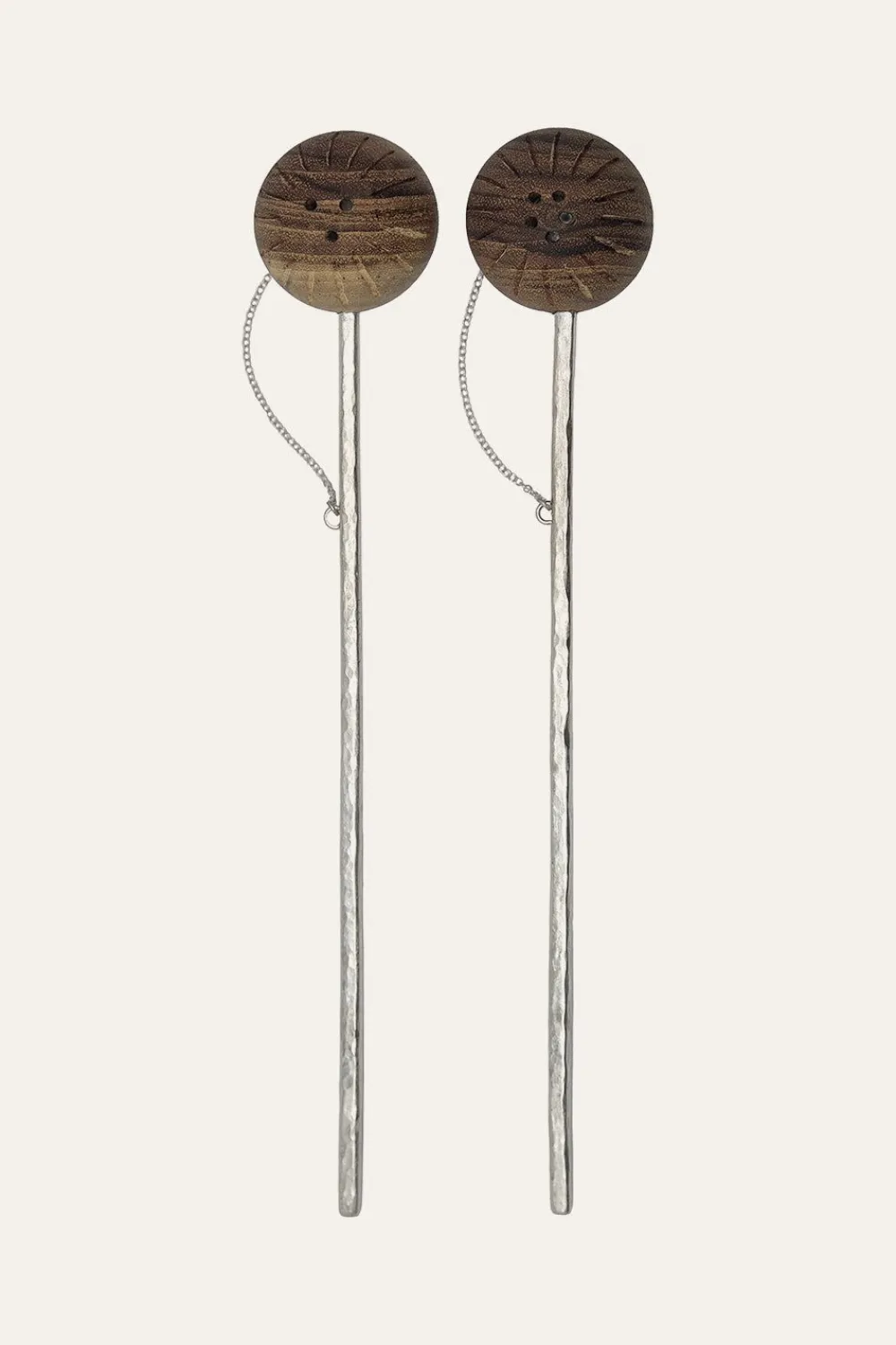 Marimba Mini Salt & Pepper In Silver Set Of 2 Table Tops