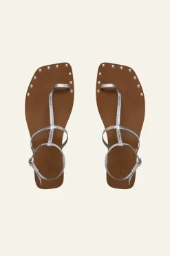 New Maze Trek Sandals In Silver Shoes