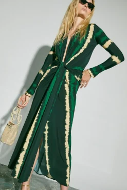 Outlet Mito De La Selva Dress In Green Dresses
