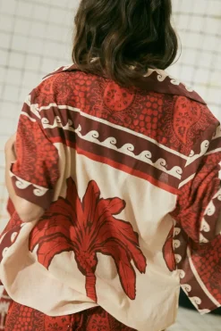 Sale Paisley Situation Shirt In Red Tops