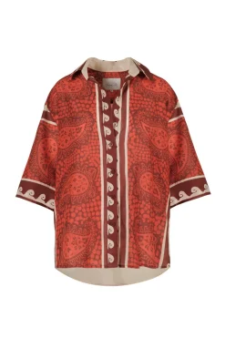 Sale Paisley Situation Shirt In Red Tops