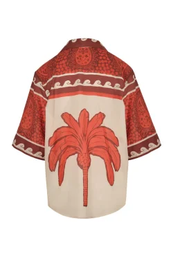 Sale Paisley Situation Shirt In Red Tops