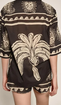 Online Paisley Situation Shirt In Black Tops