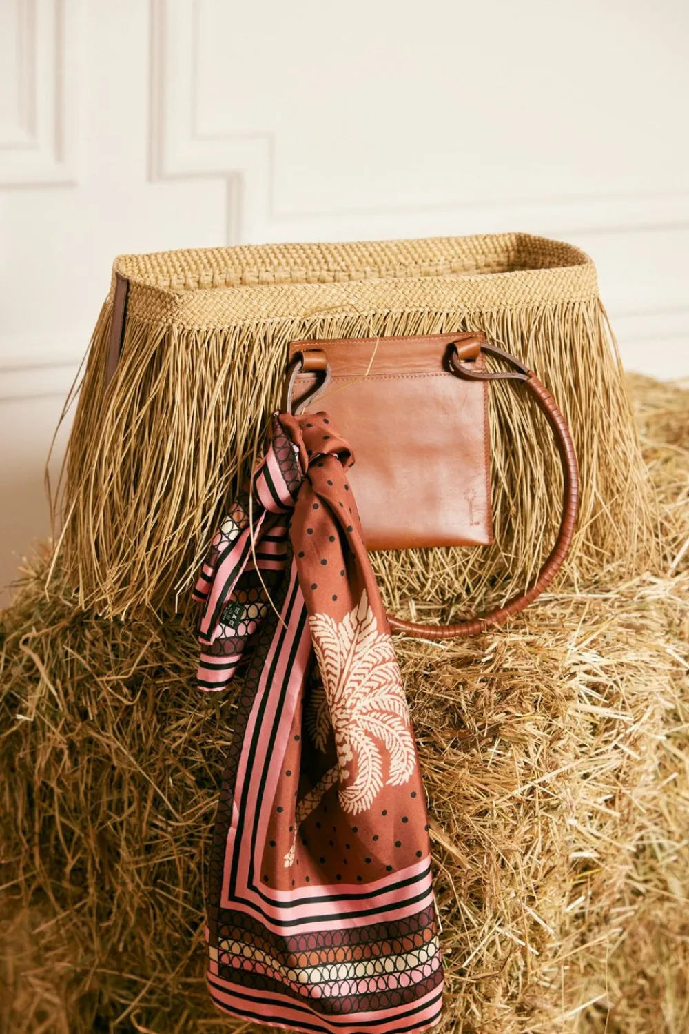 Best Palmas Canas Mini Scarf In Terracotta Shawls