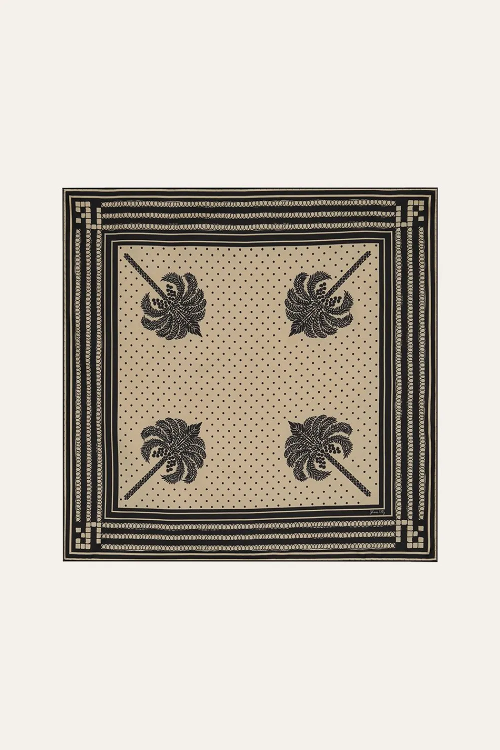 Outlet Palmas Canas Scarf In Ecru Shawls