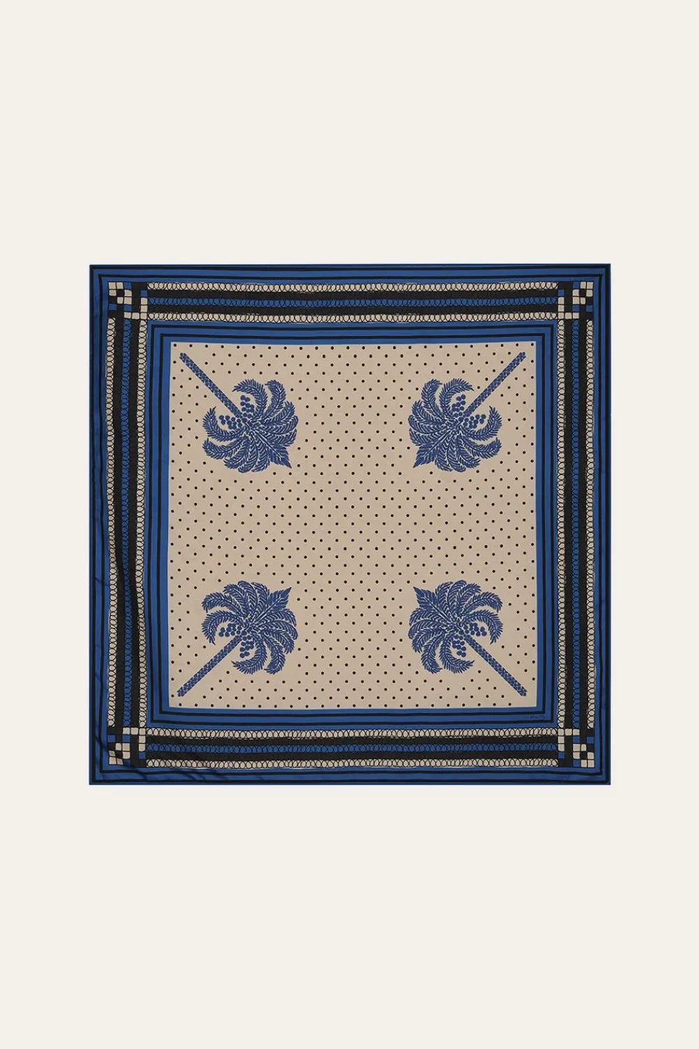 Best Palmas Canas Scarf In Navy Shawls