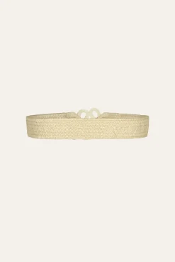 Best Rhythmic Ripple Belt In Ecru Belts