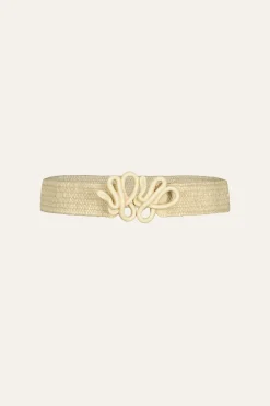 Sale Rhythmic Ripple Belt In Ecru Belts