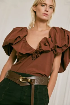 Rodeo Revelry Belt In Chocolate Belts