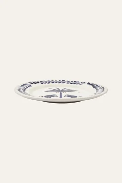 Saimiri Dessert Plate In Blue Set Of 2 Dinnerware