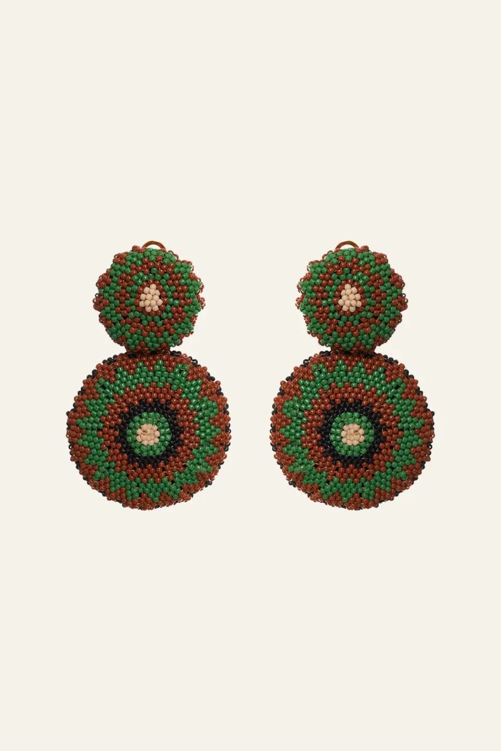 Discount Savage Ornaments Earrings In Deep Green Jewelry