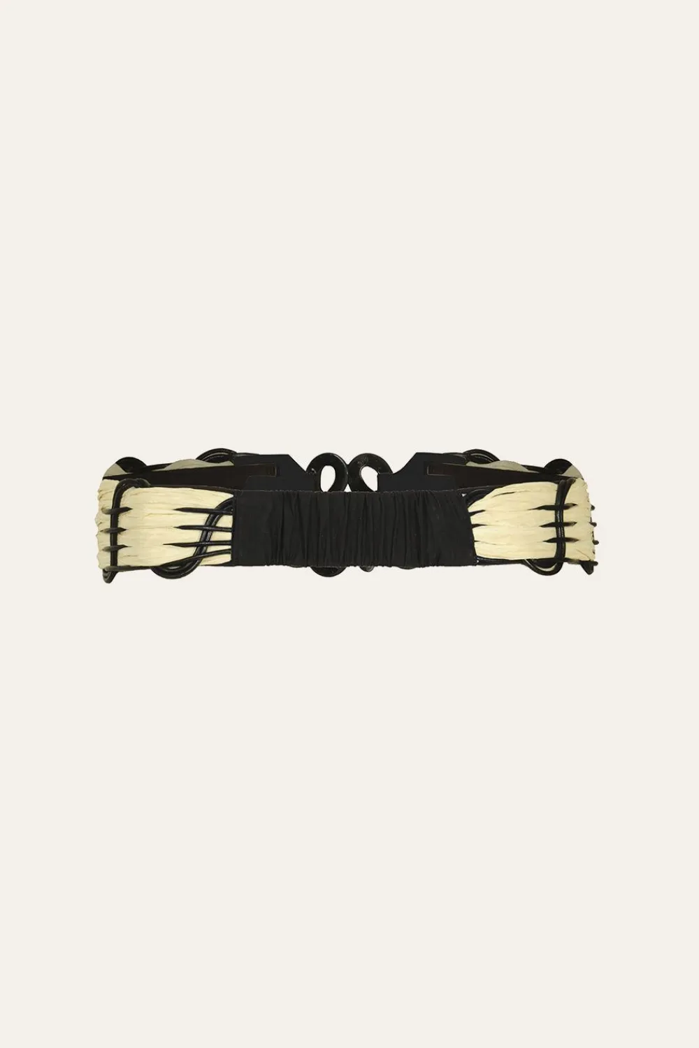 Best Spiritual Alignment Belt In Ecru & Black Belts