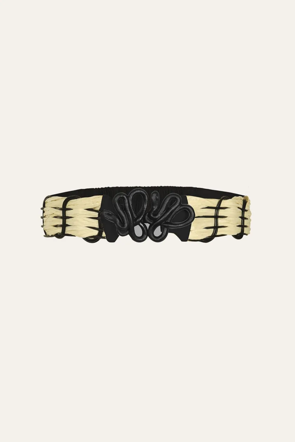 New Spiritual Alignment Belt In Ecru & Black Belts