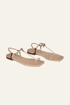 Sun Downer Sandals In Nude Shoes