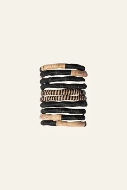 Hot Tropical Bangles In Black Jewelry