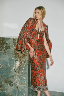 Hot Truly Treasured Blazer In Orange Outerwear