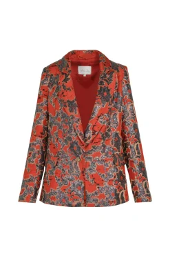 Hot Truly Treasured Blazer In Orange Outerwear