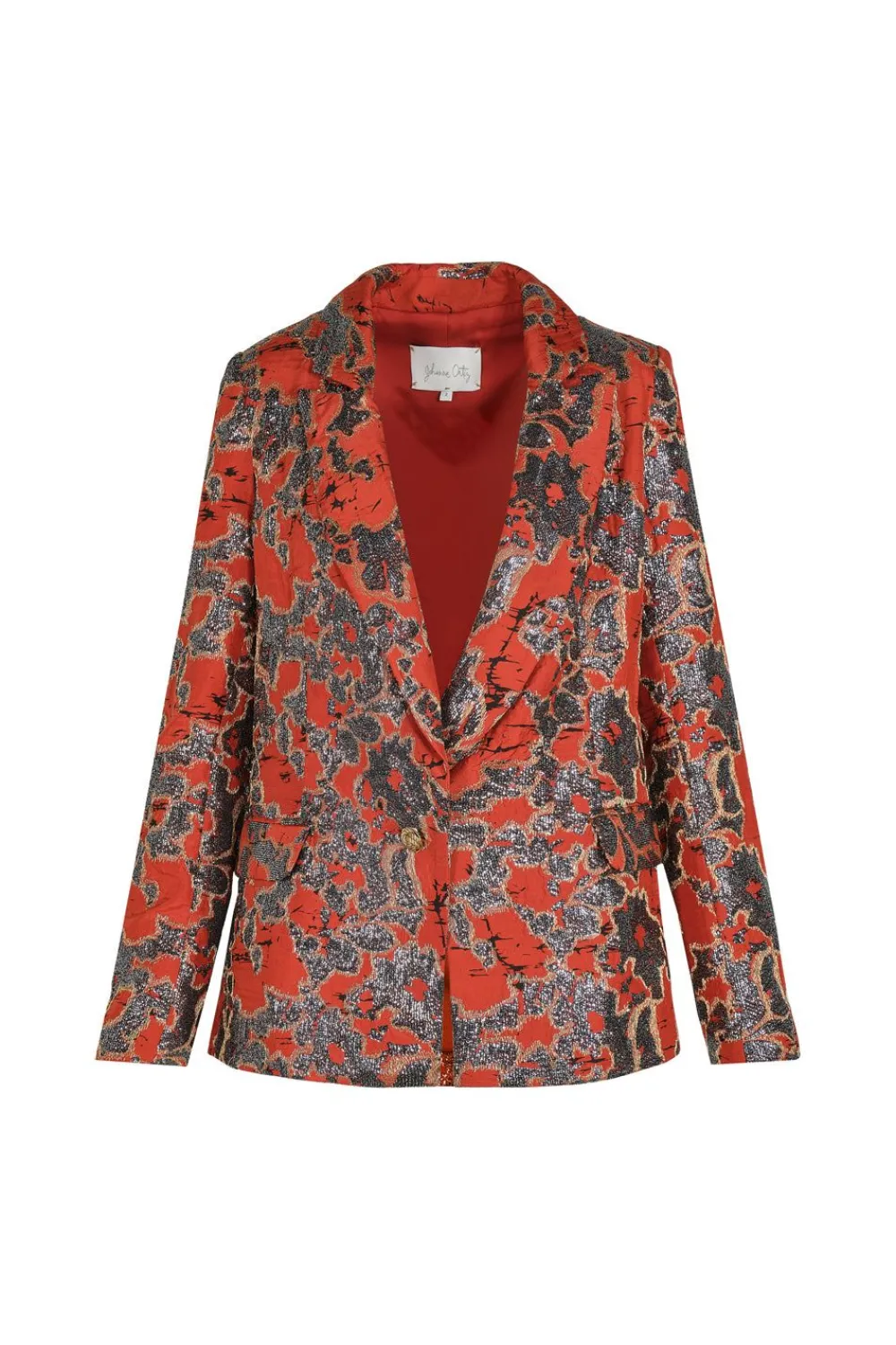 Hot Truly Treasured Blazer In Orange Outerwear