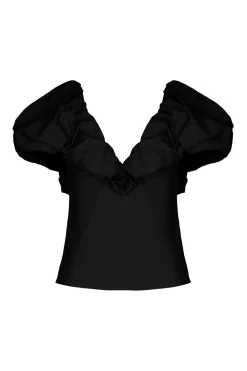 Clearance Vientos Salvajes Top In Black Tops