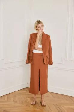 Online Vision Quest Blazer In Terracota Outerwear