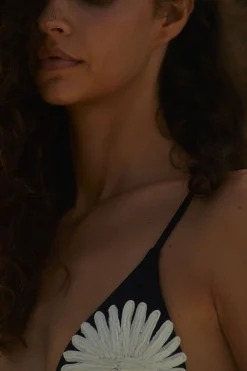 Hot Visionary Arts Bikini Top In Black Swimwear
