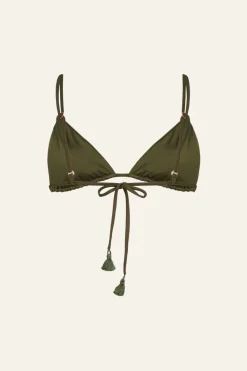 Clearance Visionary Arts Bikini Top In Military Swimwear